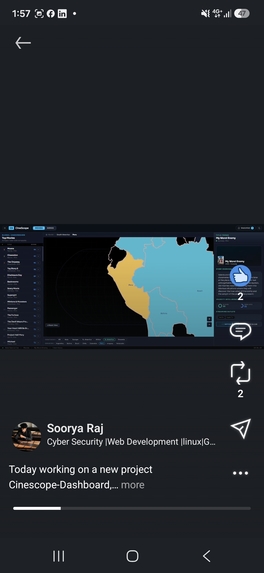 Cinescope Dashboard – screenshot 1