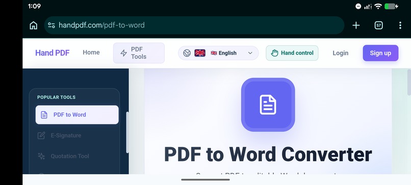 HandPDF – Free Online PDF Tools – screenshot 2