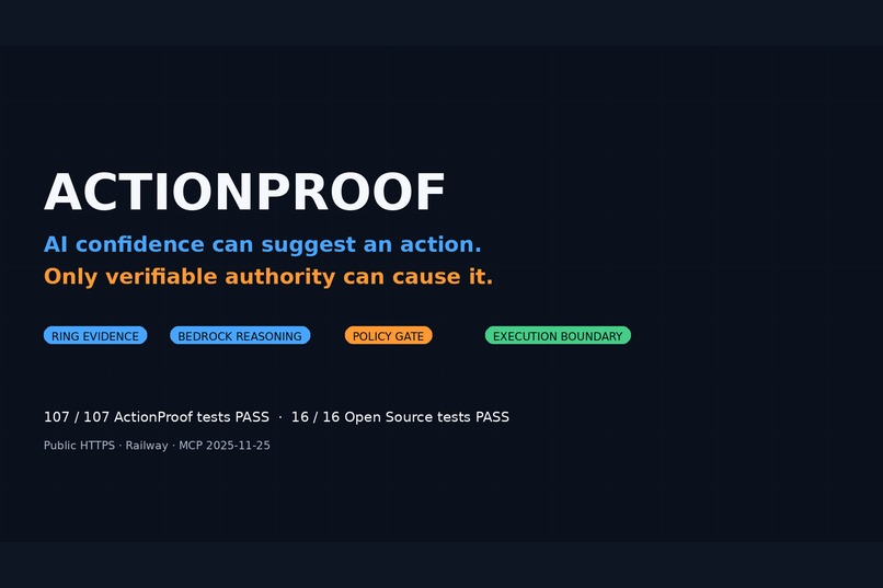 ActionProof – screenshot 1