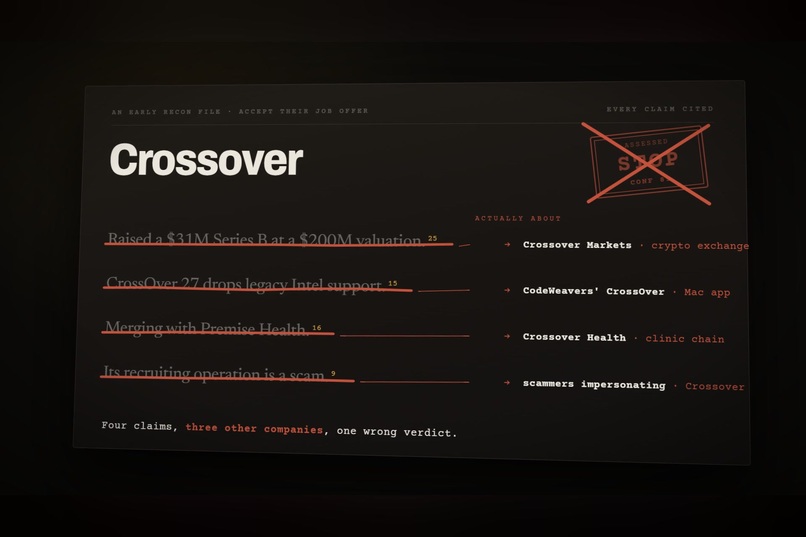 Recon: AI due diligence that fact-checks itself – screenshot 1