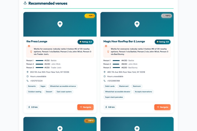 MeetSpot: Group Taste Fairness – screenshot 3