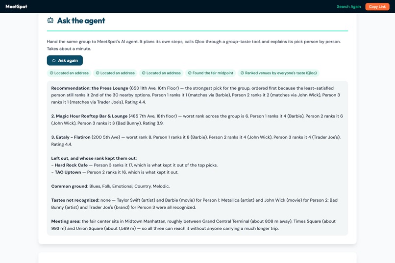 MeetSpot: Group Taste Fairness – screenshot 4
