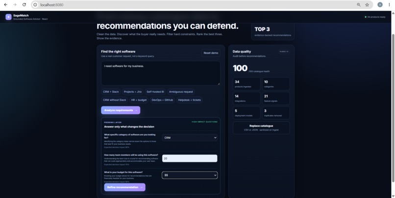 SageMatch – screenshot 3
