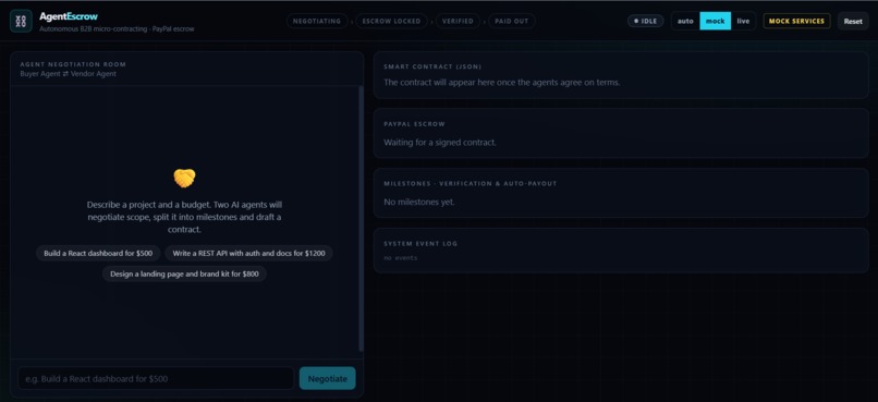 AgentEscrow – screenshot 1
