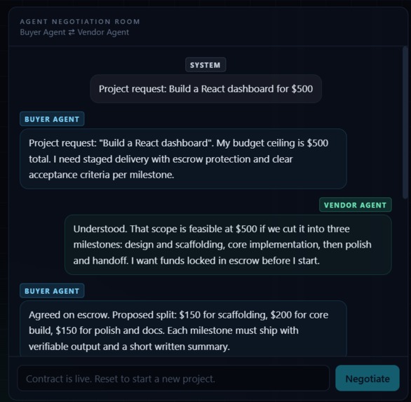 AgentEscrow – screenshot 3