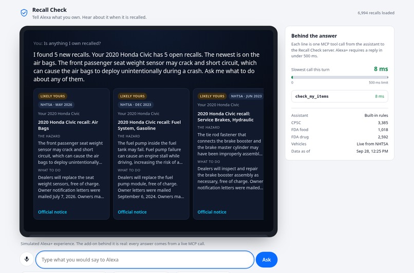 Recall Check – screenshot 1