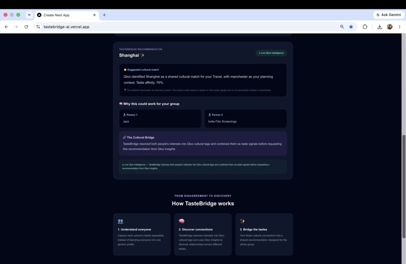 TasteBridge AI – screenshot 3