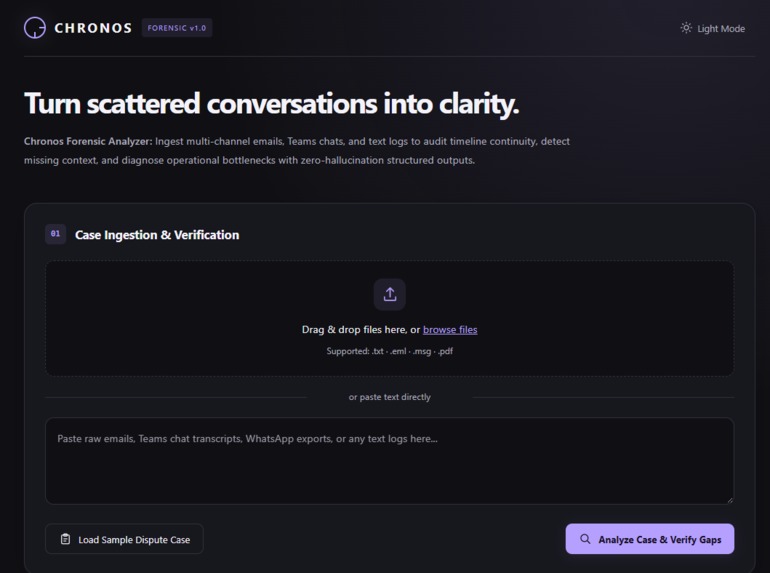 Chronos Timeline Analyzer – screenshot 2