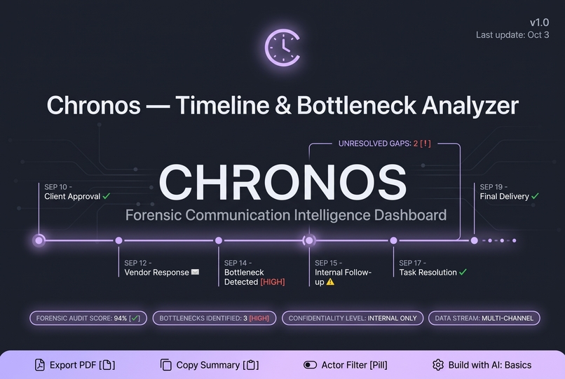 Chronos Timeline Analyzer – screenshot 1