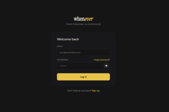 Whenever Personal Scheduling AI Agent