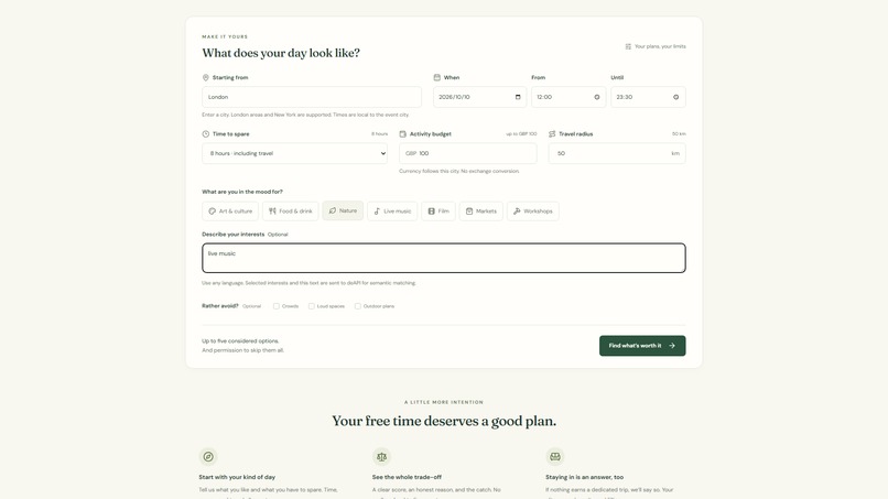 WorthGoing – screenshot 2