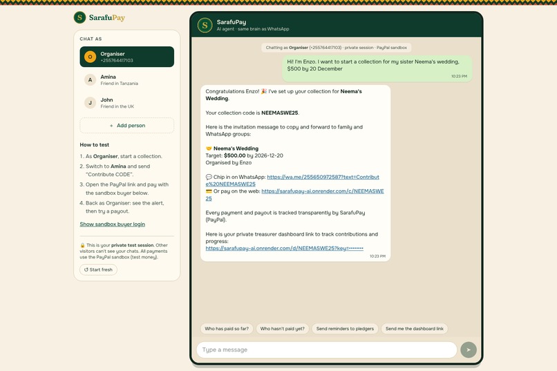 SarafuPay – screenshot 2