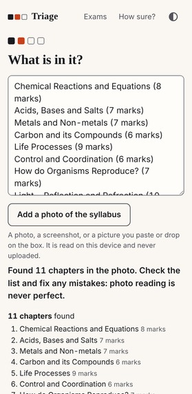 Triage – screenshot 3