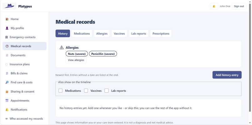 Platypus Health – screenshot 3