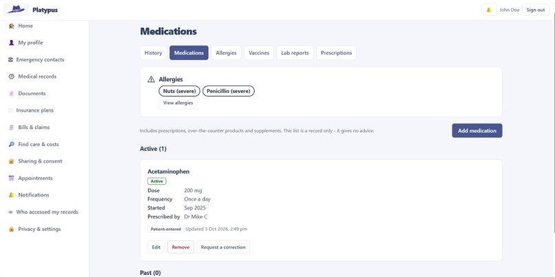 Platypus Health – screenshot 4