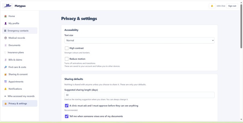 Platypus Health – screenshot 7