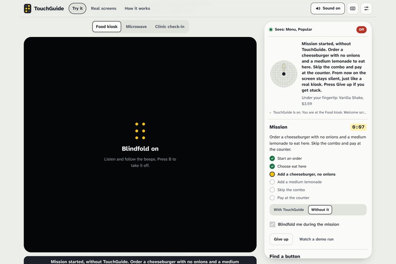 TouchGuide – screenshot 1