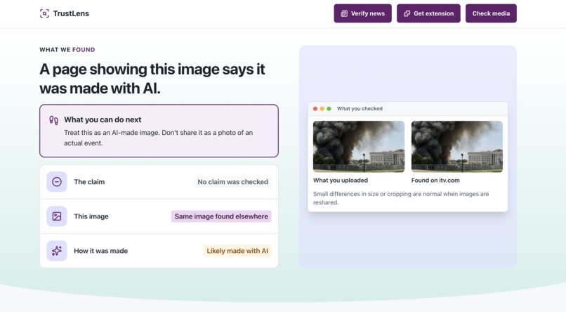 TrustLens – screenshot 2