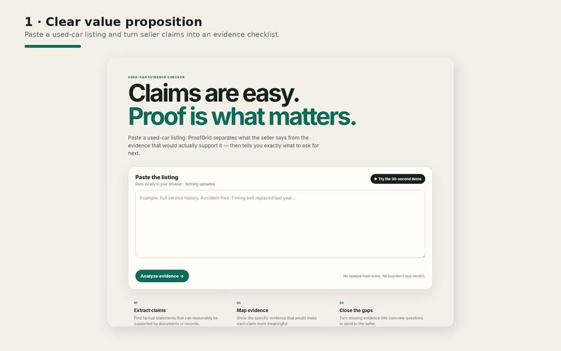 ProofGrid – screenshot 1