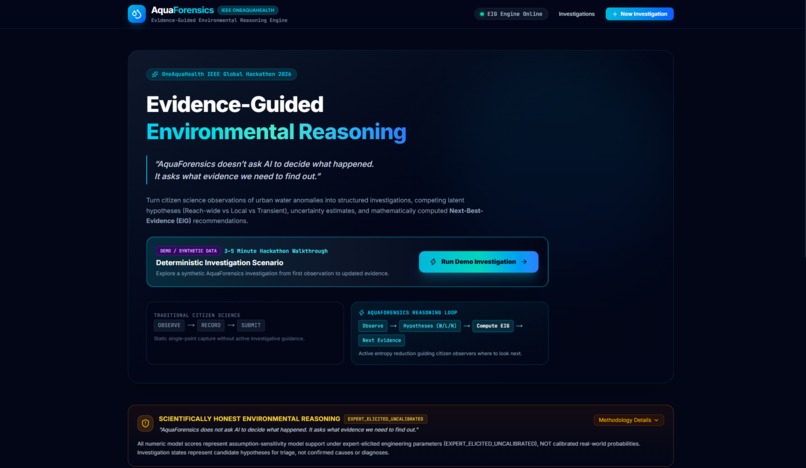 AquaForensics – screenshot 1