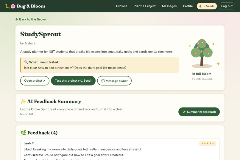 Bug & Bloom – screenshot 3