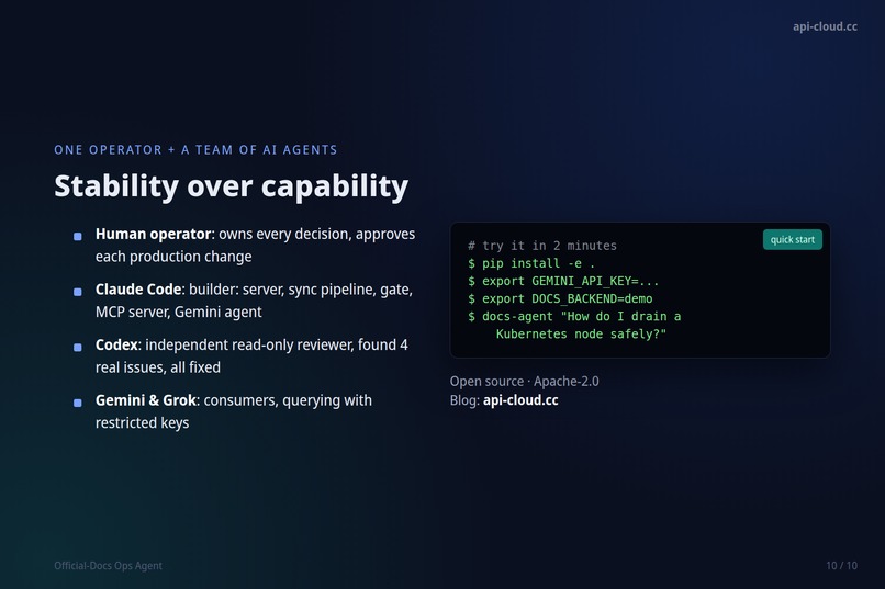 Official Docs MCP: Evidence Layer for AI Agents – screenshot 8