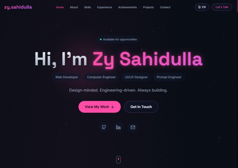 zysahidulla.github.io – screenshot 1