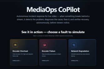 MediaOps CoPilot — Autonomous Incident Responder