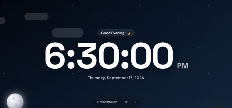 Digital Clock Screensaver – screenshot 2