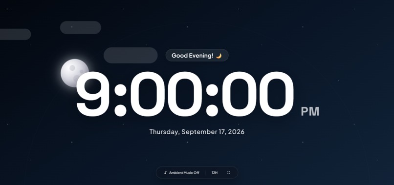 Digital Clock Screensaver – screenshot 3