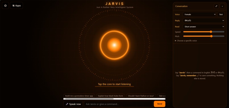 J.A.R.V.I.S- A Personal AI Assistant – screenshot 1