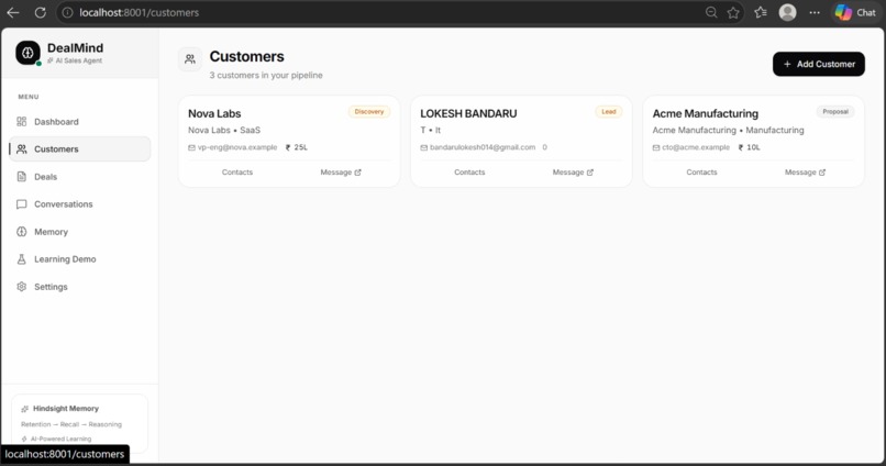 DealMind — AI Deal Intelligence – screenshot 2