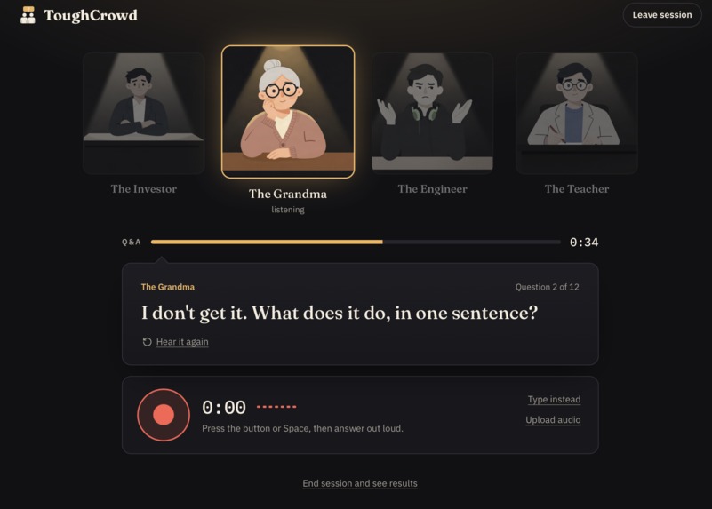 ToughCrowd – screenshot 1