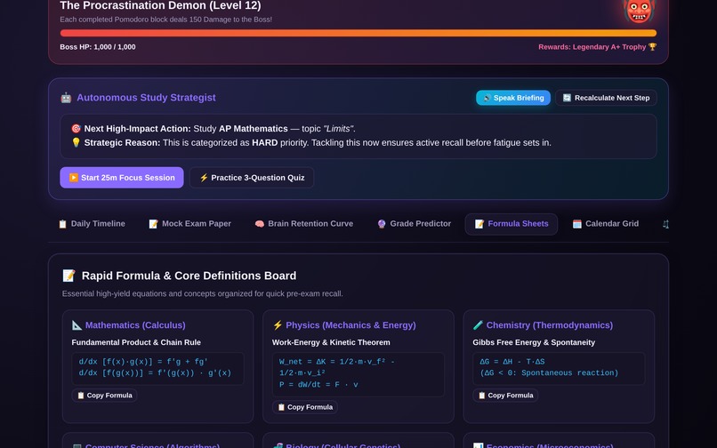 PadhaiPlan 2.0 — Smart Exam Study Planner – screenshot 2