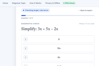 Gap Finder — Find the Math Gap Behind the Problem