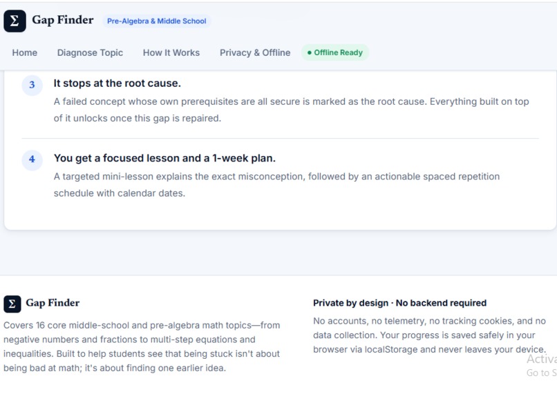Gap Finder — Find the Math Gap Behind the Problem – screenshot 7