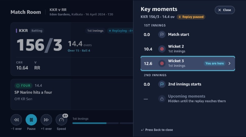 Match Room: Spoiler-Safe Cricket Replay – screenshot 2