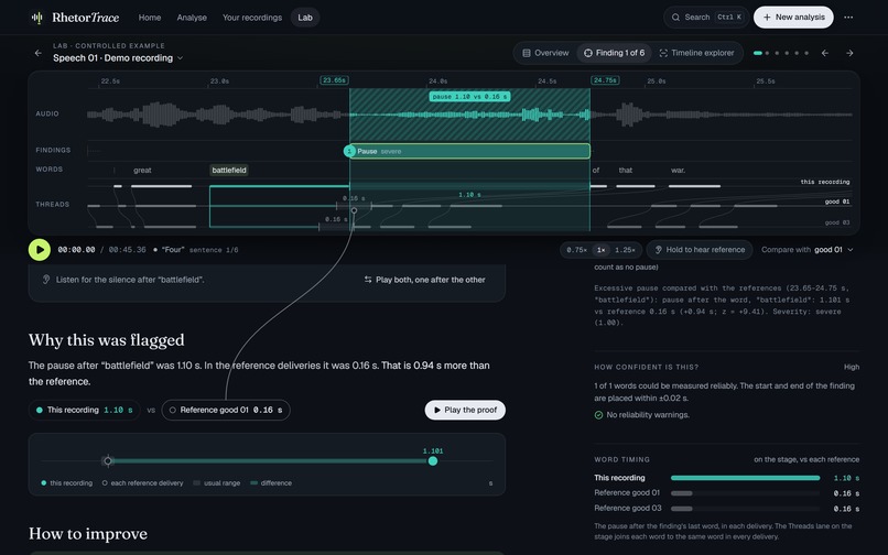 RhetorTrace – screenshot 2
