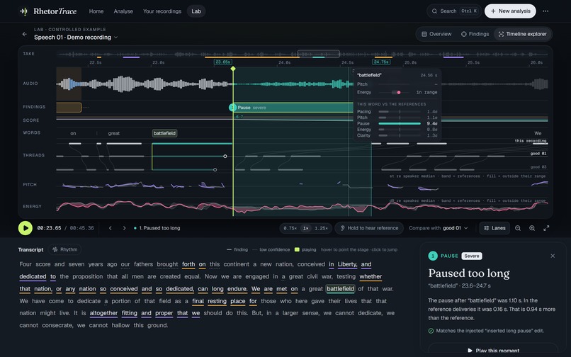 RhetorTrace – screenshot 4