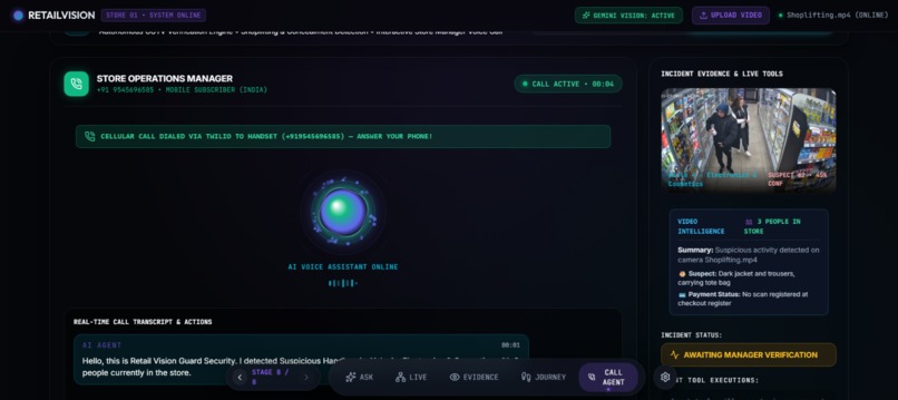 RetailVisionGuard: Agentic Video Search & Emergency Calling – screenshot 10