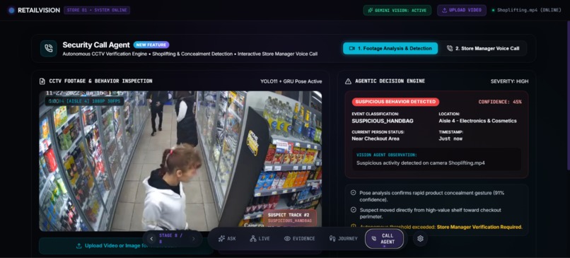 RetailVisionGuard: Agentic Video Search & Emergency Calling – screenshot 12
