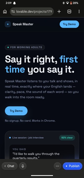 Speak Master - Al Voice English Tutor – screenshot 2