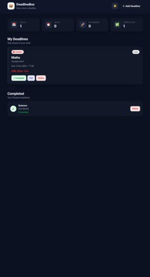 Deadlinebox  – screenshot 3