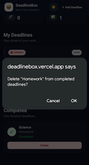 Deadlinebox  – screenshot 8