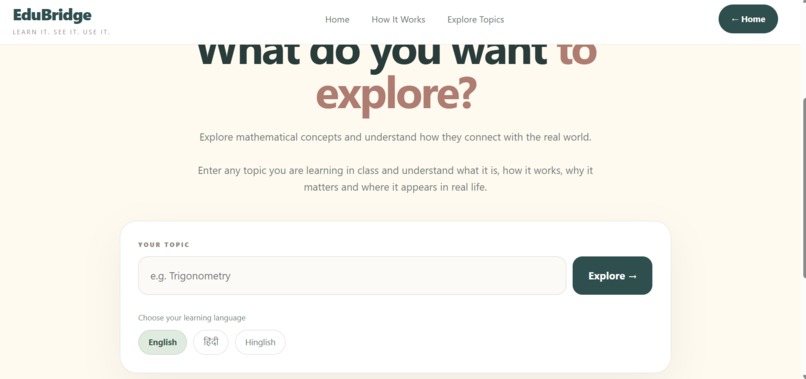 EduBridge  – screenshot 2