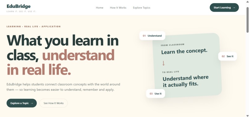 EduBridge  – screenshot 1