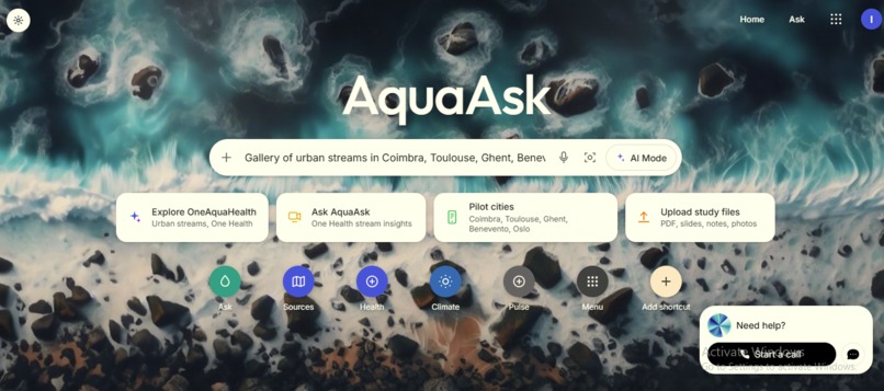 Aqua ask – screenshot 1
