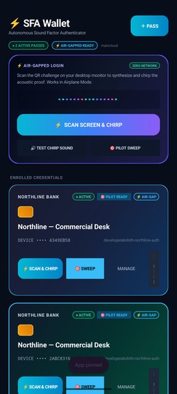 SFA (Sound Factor Authentication) – screenshot 3