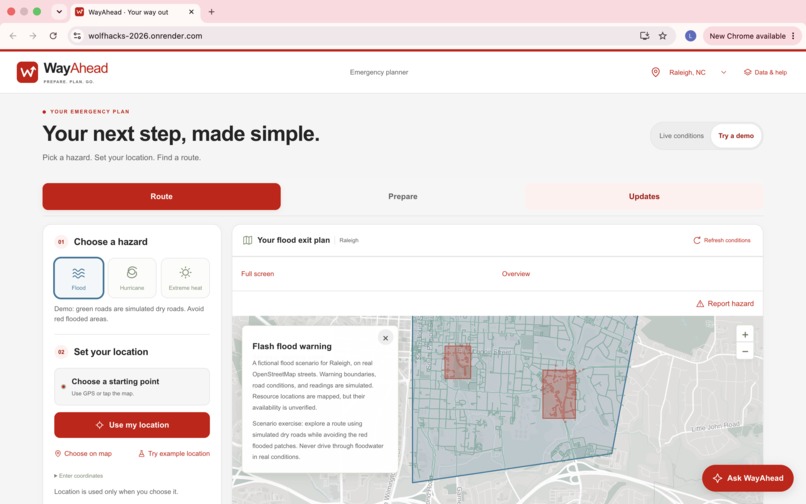 WayAhead – screenshot 1