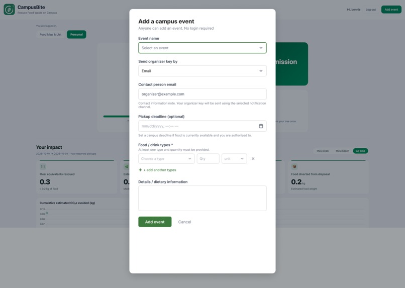 CampusBite – screenshot 3